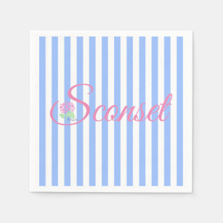De Sconset/Nantucket Blue Stripe servet