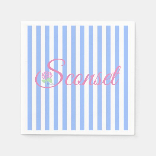 De Sconset/Nantucket Blue Stripe servet (Voorkant)