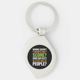 De Score Pickleball-liefhebber Sleutelhanger