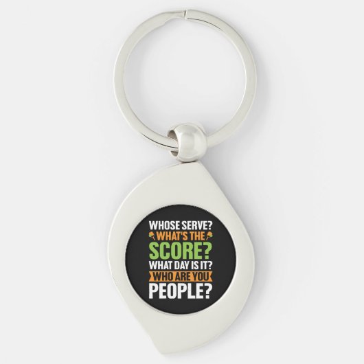 De Score Pickleball-liefhebber Sleutelhanger (Voorkant)