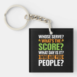 De Score Pickleball-liefhebber Sleutelhanger