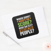 De Score Pickleball-liefhebber Vierkante Sticker (Envelop)