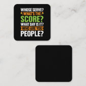 De score Pickleball Lover Vierkante Visitekaartje (Voorkant / Achterkant)