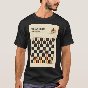 De Scotch Game Schaken Openingen Art Poster in een T-shirt