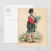 De Scotch Piper Briefkaart (Voorkant / Achterkant)