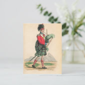 De Scotch Piper Briefkaart (Staand voorkant)