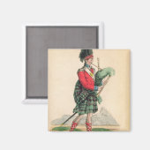 De Scotch Piper Magneet (Voorkant / Achterkant)