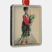 De Scotch Piper Metalen Ornament (Rechts)