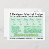 De Scout Cookie Martini Recept Kaart Briefkaart (Voorkant / Achterkant)
