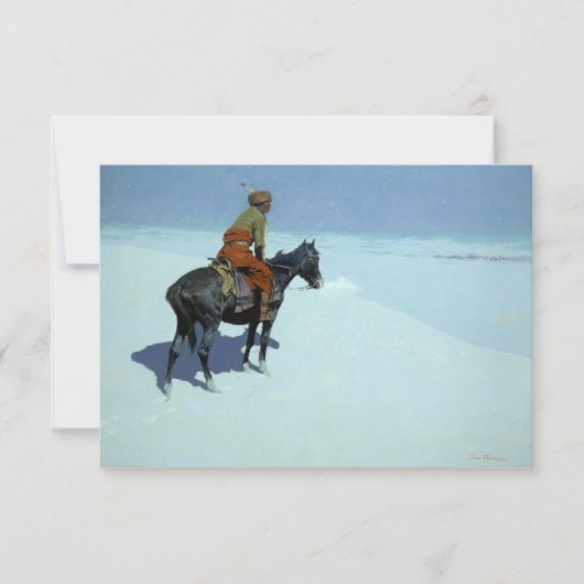 De scout, vrienden of vijanden van Frederic Reming Bedankkaart (Voorkant)