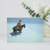 De scout, vrienden of vijanden van Frederic Reming Bedankkaart (Staand voorkant)