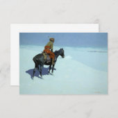 De scout, vrienden of vijanden van Frederic Reming Bedankkaart (Voorkant / Achterkant)