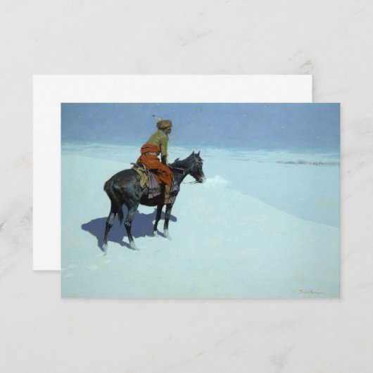 De scout, vrienden of vijanden van Frederic Reming Bedankkaart (Voorkant / Achterkant)