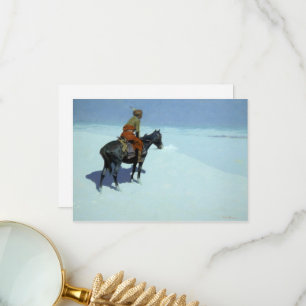 De scout, vrienden of vijanden van Frederic Reming Bedankkaart