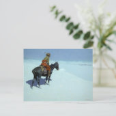 De scout, vrienden of vijanden van Frederic Reming Feestdagenkaart (Staand voorkant)