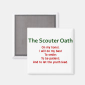 De Scouter Oath Magnet (Voorkant / Achterkant)