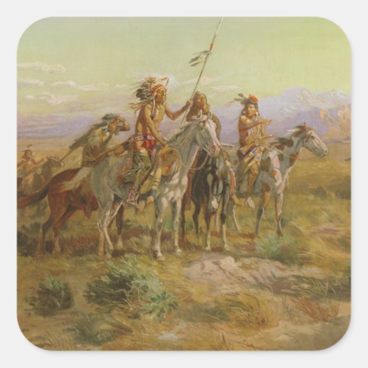 De Scouts Vierkante Sticker (Voorkant)