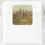 De Scouts Vierkante Sticker (Tas)