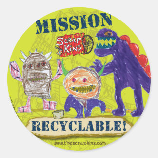 De Scrap Kins "Mission Recyclebaar" Sticker Sheet