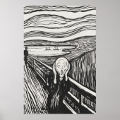 De Scream (1895) van Edvard Munch. Poster (Voorkant)