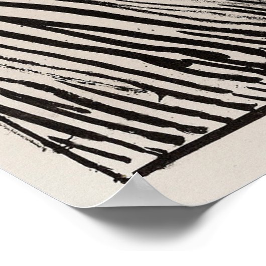 De Scream (1895) van Edvard Munch. Poster (Hoek)