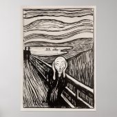 De Scream (1895) van Edvard Munch. Poster (Voorkant)
