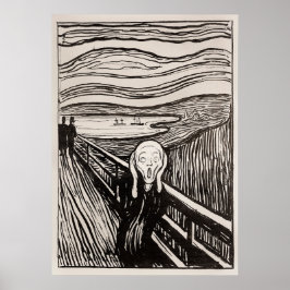 De Scream (1895) van Edvard Munch. Poster