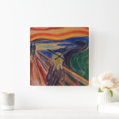 De Scream, 1910, van Edvard Munch Vierkante Klok (Huis)