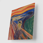 De Scream, 1910, van Edvard Munch Vierkante Klok (Hoek)