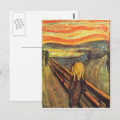 De Scream - Edvard Munch Briefkaart (Voorkant / Achterkant)