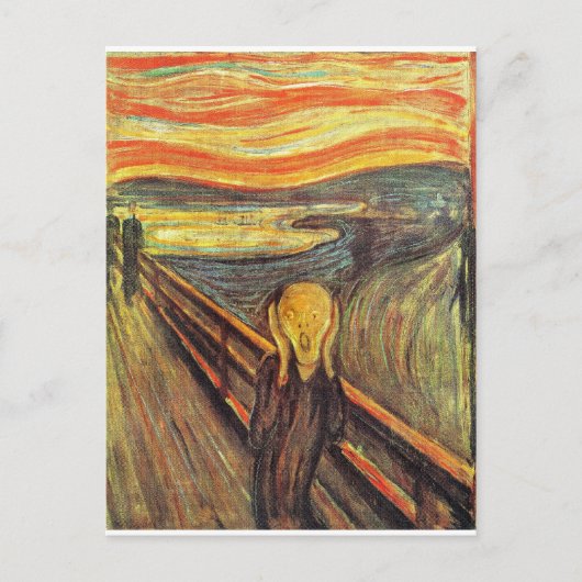 De Scream - Edvard Munch Briefkaart (Voorkant)