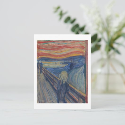 De Scream, Edvard Munch Briefkaart (Staand voorkant)