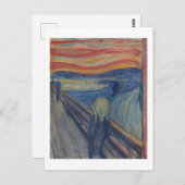 De Scream, Edvard Munch Briefkaart (Voorkant / Achterkant)