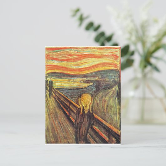 De Scream - Edvard Munch Briefkaart (Staand voorkant)