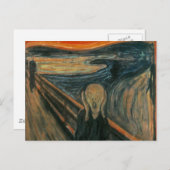 De Scream - Edvard Munch Briefkaart (Voorkant / Achterkant)