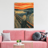 De Scream - Edvard Munch Canvas Afdruk (Insitu (Woonkamer))