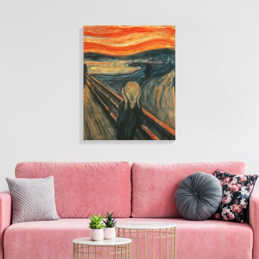 De Scream - Edvard Munch Canvas Afdruk (Insitu (Woonkamer))