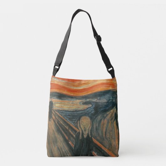 De Scream - Edvard Munch Crossbody Tas (Achterkant)