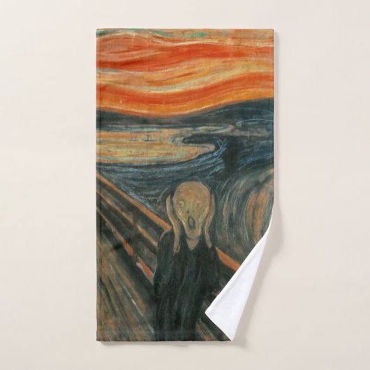 De Scream - Edvard Munch Handdoek (Handdoek)