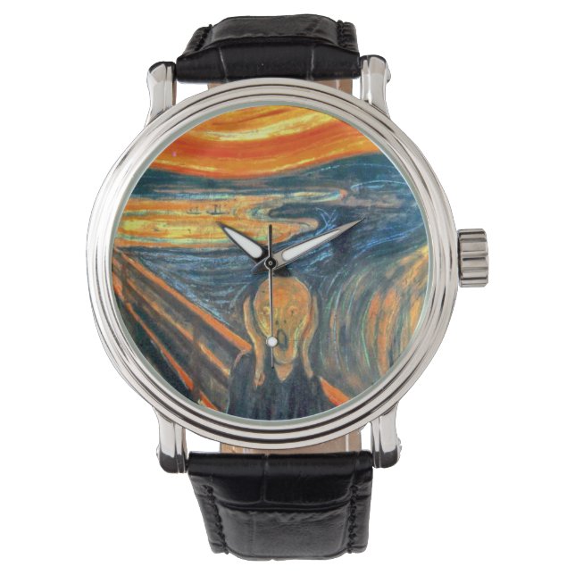 De Scream - Edvard Munch Horloge (Voorkant)