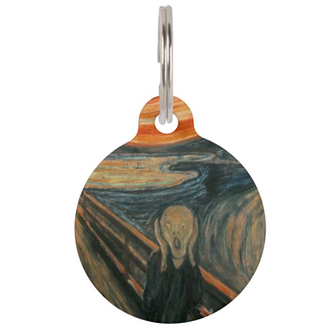 De Scream - Edvard Munch Huisdierpenning (Voorkant)