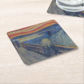 De Scream, Edvard Munch Kartonnen Onderzetters (Schuin)
