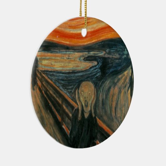 De Scream - Edvard Munch Keramisch Ornament (Rechts)