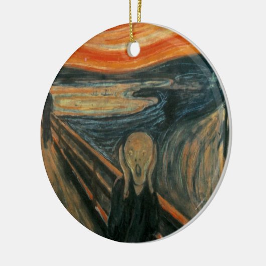 De Scream - Edvard Munch Keramisch Ornament (Links)