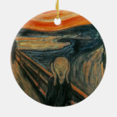 De Scream - Edvard Munch Keramisch Ornament (Achterkant)