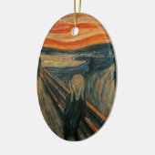 De Scream - Edvard Munch Keramisch Ornament (Links)