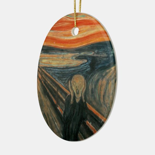 De Scream - Edvard Munch Keramisch Ornament (Links)
