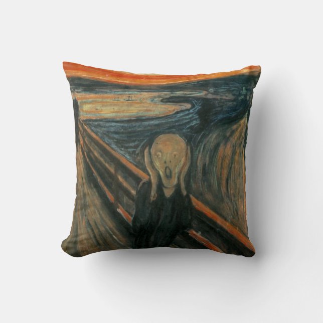 De Scream - Edvard Munch Kussen (Voorkant)