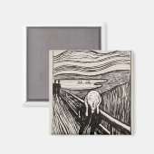 De Scream Edvard Munch Magneet (Voorkant / Achterkant)