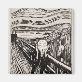 De Scream Edvard Munch Magneet (Voorkant)